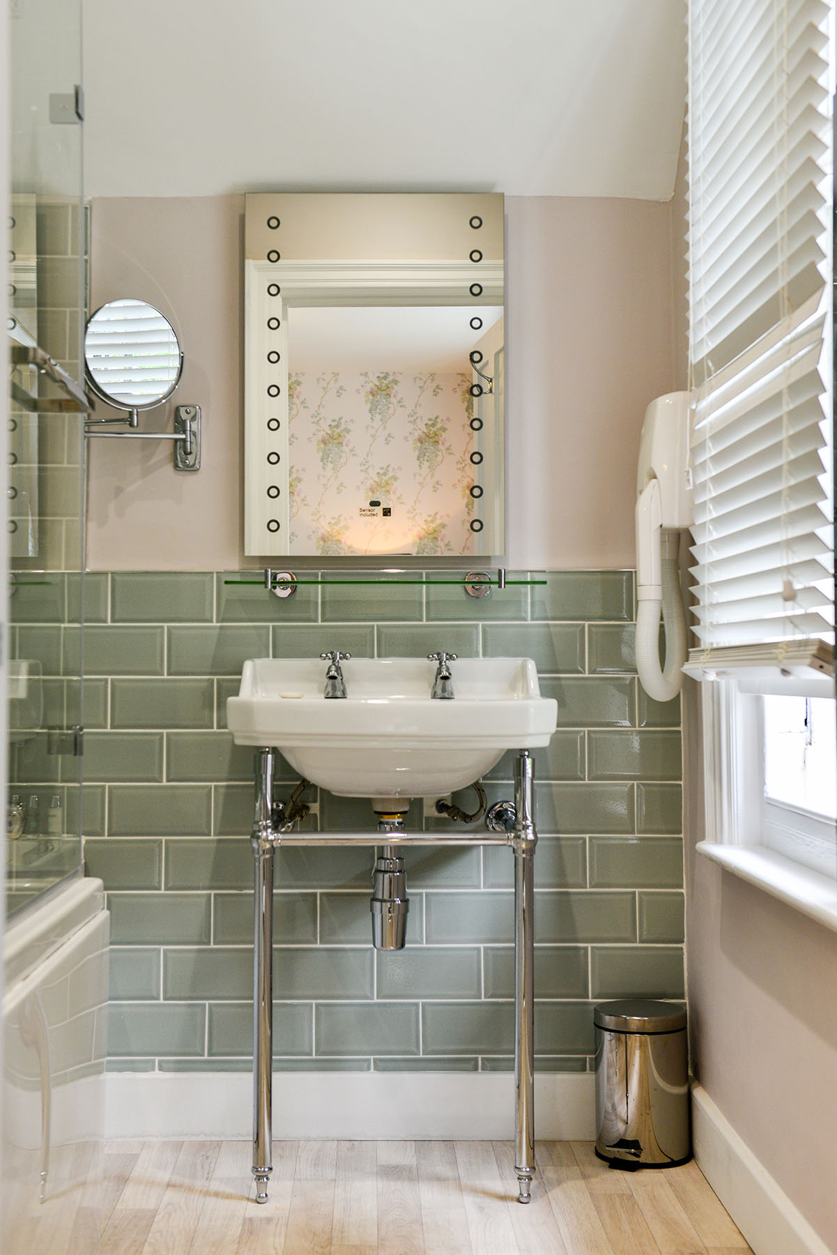 Springwells-bathroom green tiles
